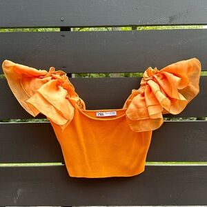 Zara ruffle top